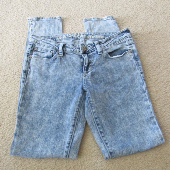 Bullhead Extreme Skinny Jeans Womens Size 7 Low Rise Light Wash Denim Pants - Picture 3 of 8